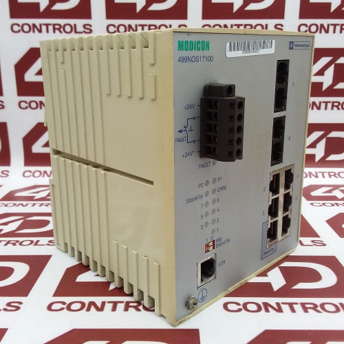 Used 499NOS17100  Modicon  Schneiner Electric  Ethernet Switch, Used UPP - Product Image