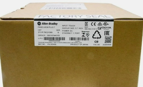 New New Sealed Allen Bradley 2711P-T6C21D8SB HMI PanelView Plus 7 Graphic Terminal - Product Image