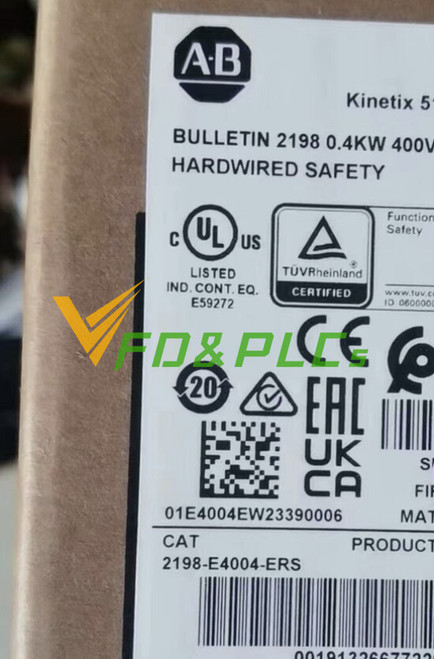 New 2198-E4004-ERS Allen Bradley Kinetix 5100 400V Class Servo Drive ZYPL Does Not Apply - Product Image