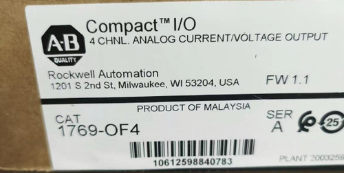 New Allen Bradley ControlLogix 1756-OF4 Analog Output Module Does not Apply - Product Image