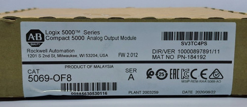New New Sealed Allen Bradley 5069-OF8 SER A Compact 5000 Analog Output Module - Product Image