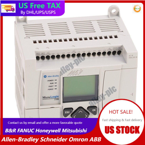New 1Pc 1763-L16AWA Allen-Bradley MicroLogix1100 16 Point Controller 1763L16AWA NEW - Product Image
