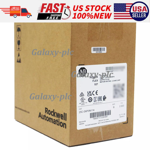 New Alllen-Bradley 25C-D6P0N114 PowerFlex 527 2.2kW  3Hp AC Drive NEW US Free Tax Does not Apply - Product Image