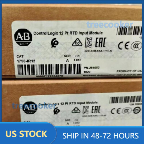 New NEW AB 1756-IR12 A ControlLogix Non-Isolated RTD Input 1756IR12 US Free Tax Does not Apply - Product Image