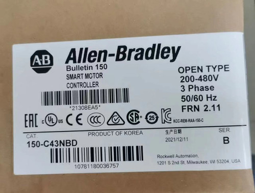 New 1PC Allen-Bradley 150-C43NBD SMC-3 Smart Motor Controller Does not apply - Product Image
