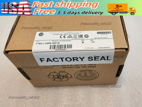 New New Sealed 1769-L16ER-BB1B SER B CompactLogix 384KB DIO Controller AB US Does not Apply - Product Image