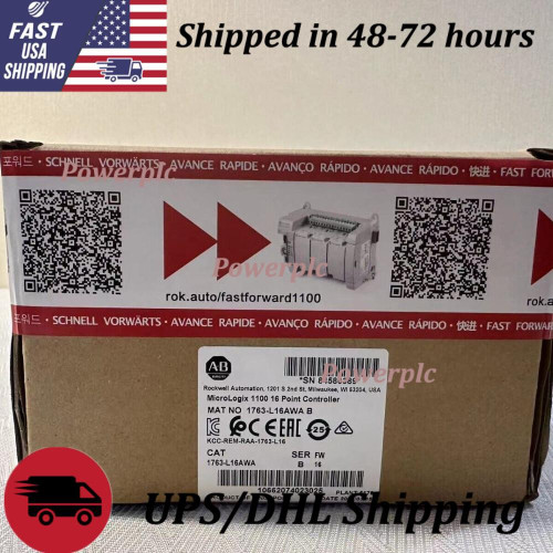 New 1763-L16AWA Allen-Bradley MicroLogix1100 16 Point Controller US Free Tax - Product Image
