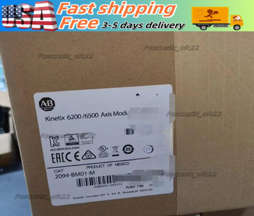 New AB 2094-BM01-M KINETIX 62006500 AXIS POWER MODULE 400460V 9A New Sealed - Product Image
