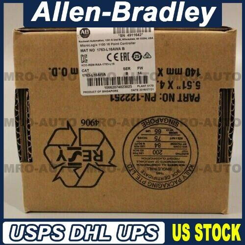 New New Factory Sealed 1763-L16AWA SER B MicroLogix 1100 16 Point Controller - Product Image