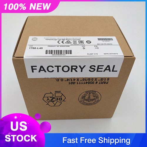 New NEW Allen Bradley 1768-L45 SER D CompactLogix L45 3MB Memory Controller 1768L45 Does not Apply - Product Image