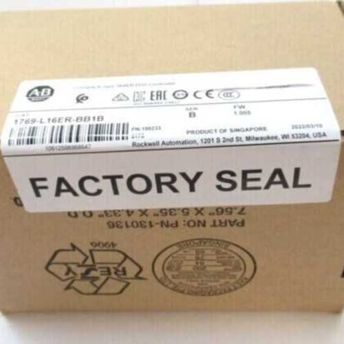 New New AB 1769-L16ER-BB1B SER B CompactLogix 384KB DIO Controller Factory Sealed Does not Apply - Product Image