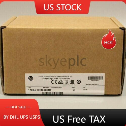 New 1Pc New Factory Sealed AB 1769-L16ER-BB1B A CompactLogix 384KB DIO Controller Does not Apply - Product Image
