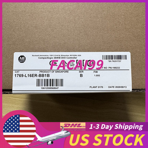 New New Factory Sealed AB 1769-L16ER-BB1B  A CompactLogix 384KB DIO Controller Does not Apply - Product Image