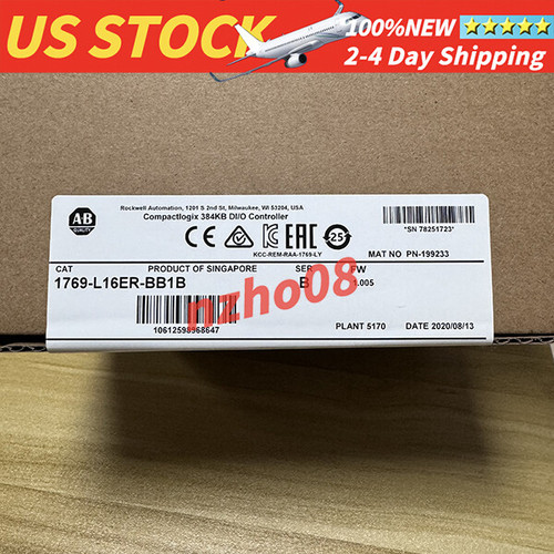 New Brand New Allen-Bradley 1769-L16ER-BB1B CompactLogix 384KB DIO Controller - Product Image