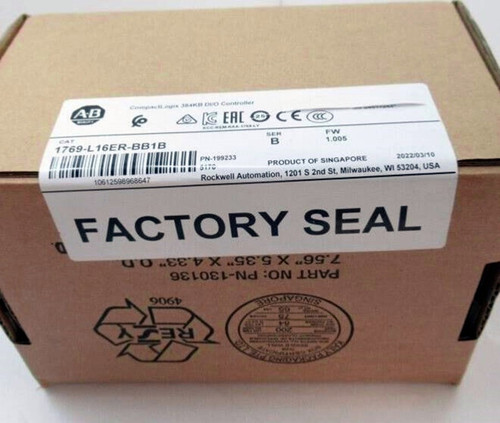 New New In Box Allen-Bradley 1769-L16ER-BB1B AB CompactLogix 384KB DIO Controller - Product Image