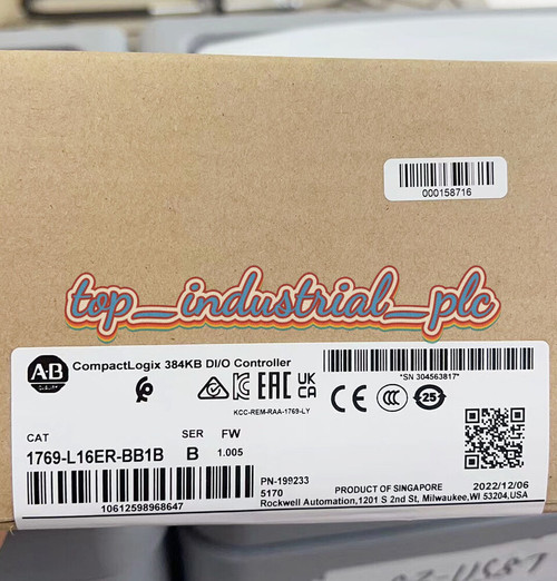 New Newest AB 1769-L16ER-BB1B CompactLogix 384KB DIO Controller Sealed - Product Image