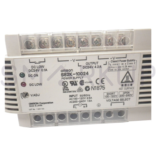 New New In Box OMRON S82K-10024 Power Supply S82K-10024 24VDC 4.2A - Product Image