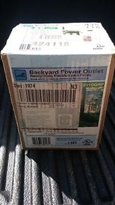 New GENERAL ELECTRIC U012010GRP Power Outlet, 5-20R2GFCI, 5x7, 120V, 20A