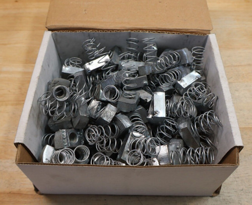 New 100 NEW UNISTRUT P1010U 12 CHANNEL NUT WITH SPRING P1010 EG - A7 - Product Image