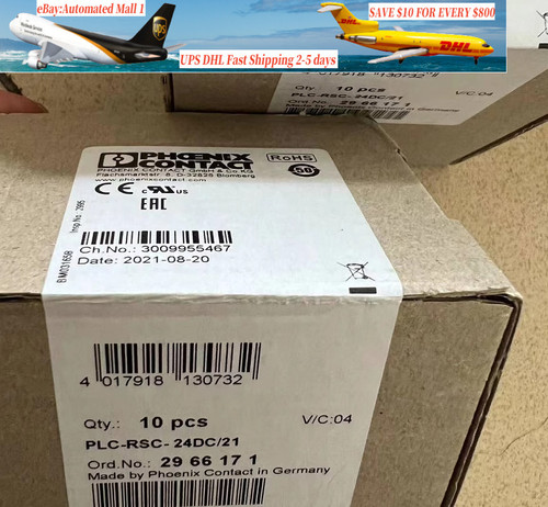 New 10PC NEW PHOENIX CONTACT PLC-RSC -24DC21 module 2966171  - Product Image