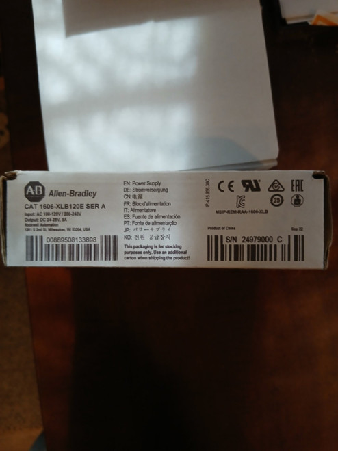 New Allen Bradley 1606-XLB120E Ser A - Product Image