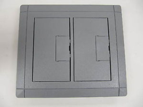 NIB Carlon E9762S Two Gang Rectangular Floor Box Receptacle Cover Non-Metallic