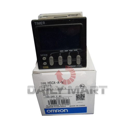 New OMRON H5CX-A-N H5CXAN 100-240VAC Timer Original New in Box NIB Free Ship - Product Image