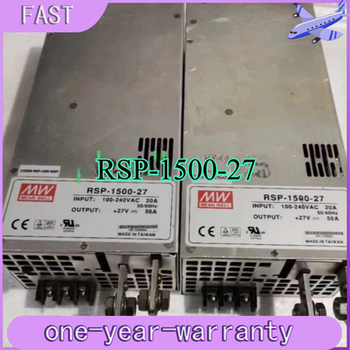 Used RSP-1500-27 1pcs used MEAN WELL Switching Power Supply Fast Shipping  - Product Image