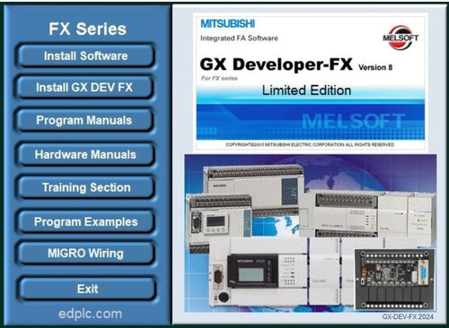 New PLC Training kit Programmable Controller Programming Software GX-DEV, Automation mitsubishi - Product Image