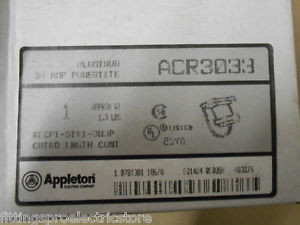 APPLETON ACR 3033 3P 3W SCREW LID RECEPTACLE