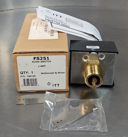New MCDONNELL  MILLER FS-251 flow switch Loc5C28 - Product Image