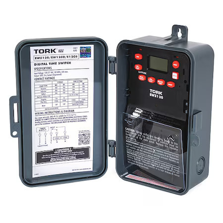 New Nsi Tork Ewz120 Electronic Timer, Astro 7 Days, Spdt EWZ120 - Product Image