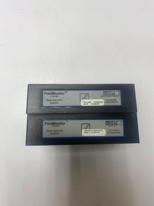 Used Bently Nevada FieldMonitor 170190 Dual Galvanic Isolator 170190-01 - Product Image