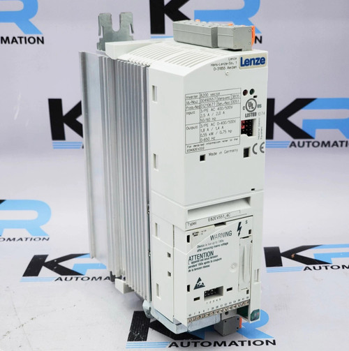 Used Lenze E82EV5514C 8200 Vector Inverter Drive 3Ph .55kW.75HP 400500V - Product Image