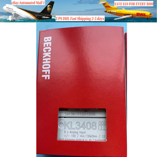 New 1PC NEW IN BOX BECKHOFF KL3408 PLC module KL 3408 Expedited Shipping - Product Image