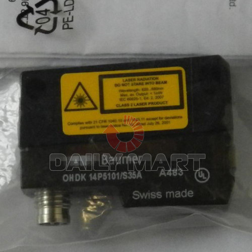 New BAUMER NEW OHDK 14P5101S35A PLC DIFFUSE SENSOR W BACKGROUND SUPPRESSION - Product Image