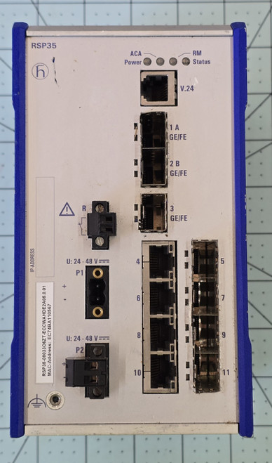 Used Belden Hirschmann RSP-35 Managed Rail Switch - Product Image