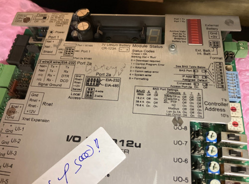 USED  TESTED  AUTOMATED LOGIC IO PRO 812U CONTROL MODULE BACNET - Product Image