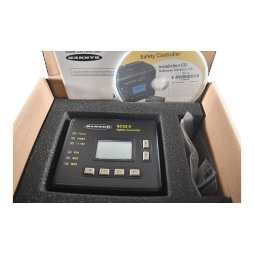 New NEW Banner Engineering SC22-3-S Safety Controller, Configurable, Screw Term, 10- - Product Image