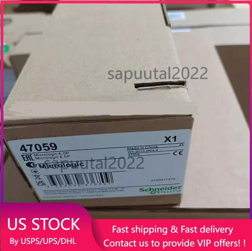 New S SND SQD 47059 TRIP UNIT S164A MICROLOGIC 6.0P ERMS US Free TAX Schneider 47059 - Product Image