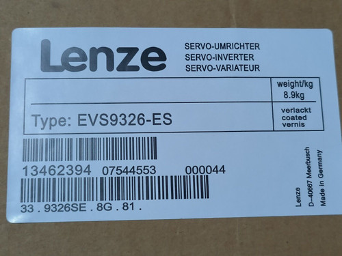 New EVS9326-ES 1PCS NEW LENZE SERVO Drive EVS9326-ES - Product Image