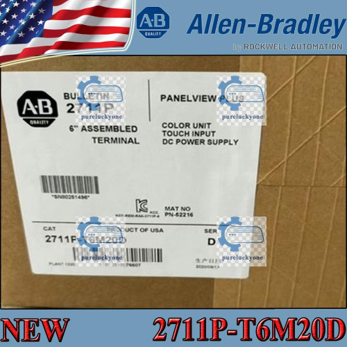 New NEW PLC 2711P-T6M20D Touch Screen Brand New AB PanelView Plus Terminal - Product Image