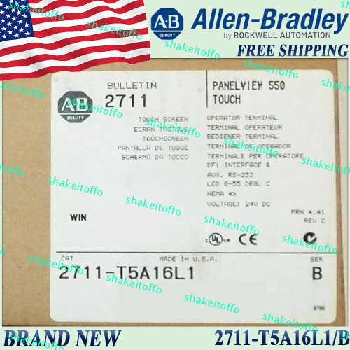 New New Sealed AB 2711-T5A16L1B PanelView Standard Terminal 2711 T5A16L1 serB US  - Product Image