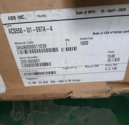 New One New ABB ACS550-U1-097A-4 Inverter ACS550U1097A4 Expedited Shipping - Product Image