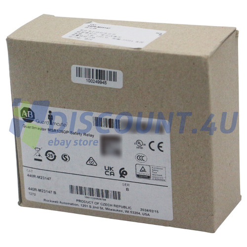 New New Factory Sealed Allen-Bradley 440R-M23147 MSR138DP Safety Relay 440RM23147 - Product Image