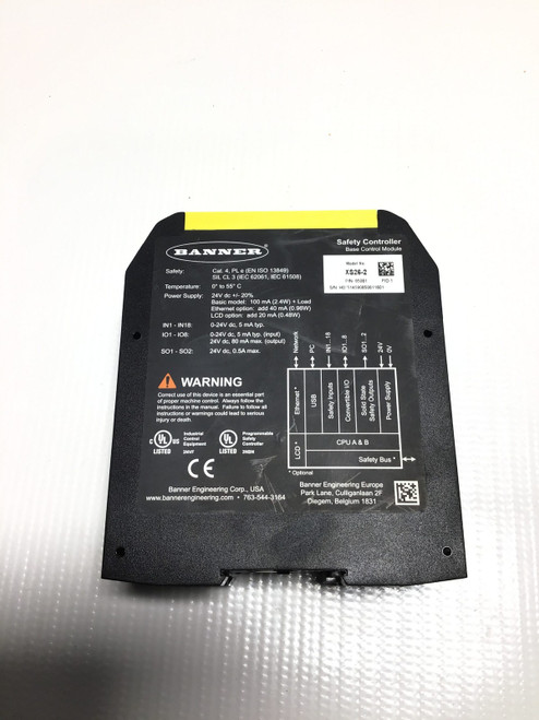 Used Banner XS26-2 Safety Controller Base Control Module - Product Image