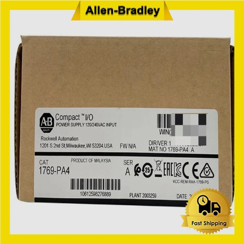 New AB 1769-PA4 Free Shipping 1769PA4 New in Box New Factory Sealed PLC - Product Image
