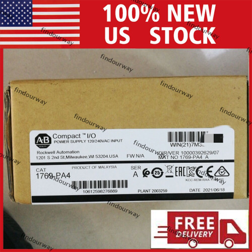New 1769-PA4 NEW PLC Compact Power Supply 120240VAC Input Module New Sealed  - Product Image