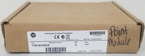 New Allen Bradley 1756-IB16ISOE ControlLogix 16 Isolated Point Module NEW SEALED - Product Image