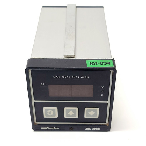 Used Partlow MIC 2000 Process DIN Temperature Controller  Model 2130121 - Product Image